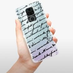 iSaprio Silikonové pouzdro - Handwriting 01 - black pro Xiaomi Redmi Note 9