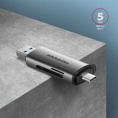 AXAGON CRE-SAC USB-C+A čtečka SD / microSD