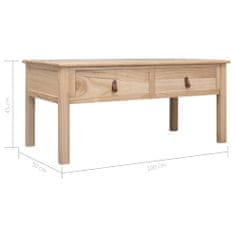 Greatstore Konferenční stolek přírodní 100 x 50 x 45 cm dřevo