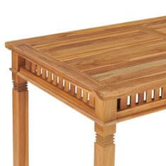 Greatstore Zahradní jídelní stůl 120 x 65 x 80 cm masivní teakové dřevo