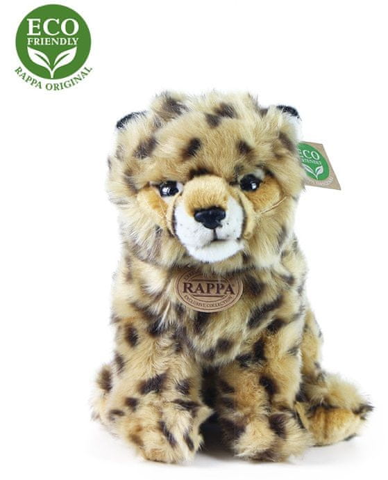 Rappa Plyšový gepard sedící, 25 cm, ECO-FRIENDLY