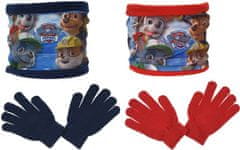 Sun City Šála Paw Patrol / nákrčník Paw Patrol zateplený + rukavice sada 2ks Barva: MODRÁ