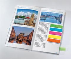 Sigel Samolepicí záložky s klipem "Brillant", 5x25 lístků, 12x50 mm, mix barev