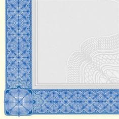 Sigel Papír s motivem diplomu/certifikátu, modrá, A4, 185g, 20 listů