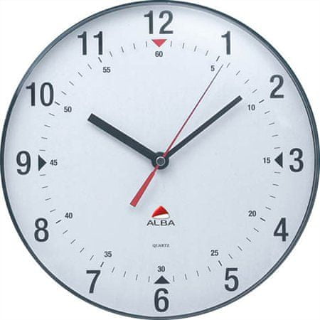 Alba Nástěnné hodiny "Classic", šedá, 25cm