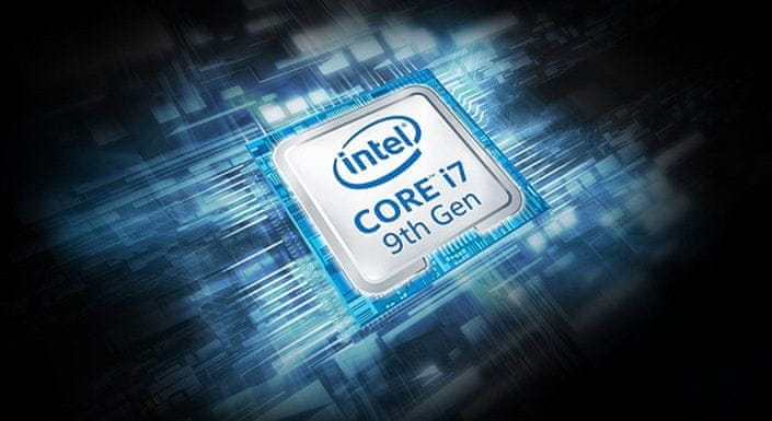 herný notebook MSI GF75 Thin 9SC-480CZ Intel Core 9. generácie Coffee Lake vyššia pracovná frekvencia nová architektúra nárast výkonu