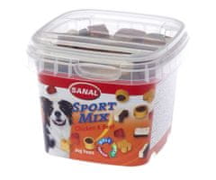 Sanal Sport mix - poloměkké tvary kuře, hovězí 100g