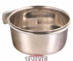 Trixie Nerezové krmítko s pevným úchytem do klece 300ml/9cm