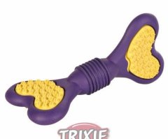 Trixie Dentafun kost, přírodní guma 15cm, trixie, tvrdá guma