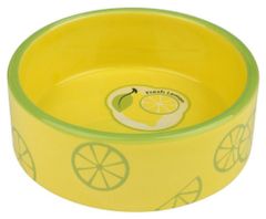 Trixie Fresh fruits keramická miska 0,8 l/16 cm, - žlutá