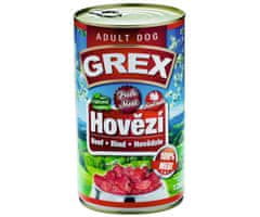 Trixie Grex s hovězím masem 1280g, grand, grex, konzervy, psi