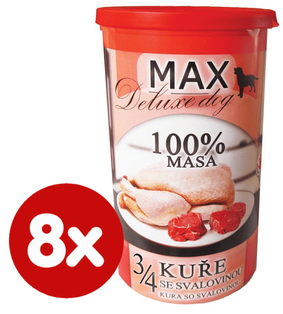 FALCO MAX deluxe 3/4 kuřete se svalovinou 8x1200 g