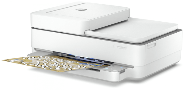 HP Deskjet Plus 6475 Ink Advantage All-in-One Printer (5SD78C) Black and White, Inkjet, Office Safe