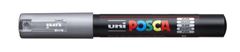 UNI Mitsubishi Penci Popisovač "Posca PC-1M", stříbrná, 0,7 - 1,0 mm, 1 ks