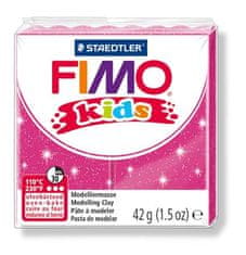 FIMO Modelovací hmota Fimo kids 42g růžová se třpytkami 