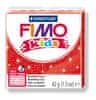 FIMO Modelovací hmota Fimo kids 42g červená se třpytkami 