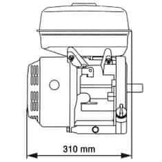 Greatstore Benzínový motor s elektrickým startérem, 15 k, 11 kW