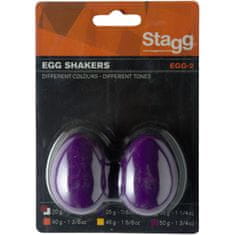 Stagg EGG-2 PP, pár vajíček, purpurové