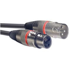 Stagg SMC6 RD, mikrofonní kabel XLR/XLR, 6m, červené kroužky