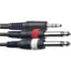 Stagg SYC2/MPS2P E, kabel mini stereo JACK/2x JACK, 2m