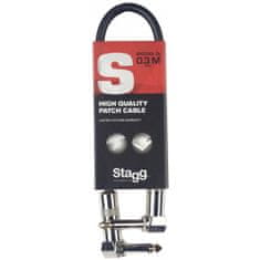 Stagg SPC010L DL, propojovací kabel, JACK/JACK, 10cm