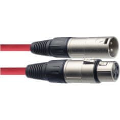 Stagg SMC10 CRD, mikrofonní kabel XLR/XLR, 10m, červený