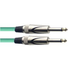 Stagg SGC6DL CGR, kabel JACK/JACK, 6 m, zelený