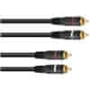 Omnitronic Kabel CC-03, propojovací kabel 2x 2 RCA zástrčka HighEnd, 30cm