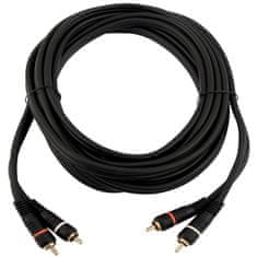 Omnitronic Kabel CC-150, propojovací kabel 2x 2 RCA zástrčka HighEnd, 15m