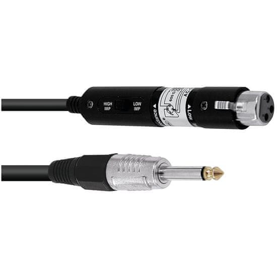 Omnitronic propojovací kabel XLR samice/Jack 6,3 mono, 30 cm