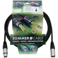 Sommer Cable SOMMER mikrofonní kabel XLR kabel 3pin 3m bk Neutrik