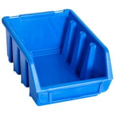 Vidaxl Stohovatelné skladovací zásobníky 20 ks modré plast