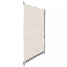 Vidaxl Plisovaná roleta 60 x 125 cm krémová