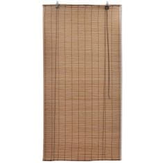 Vidaxl Hnědá bambusová roleta 140 x 160 cm