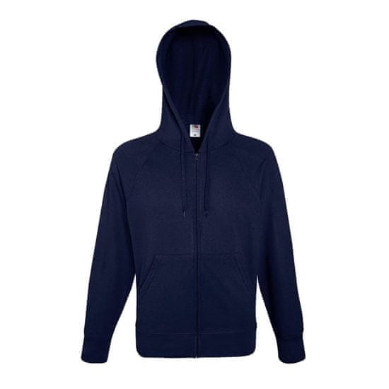 Greatstore Fruit of the Loom 5 ks Lehké mikiny na zip s kapucí námořnická modř XL