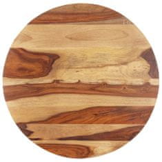 Greatstore Stolní deska masivní sheeshamové dřevo kulatá 15–16 mm 40 cm