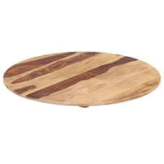 Greatstore Stolní deska masivní sheeshamové dřevo kulatá 15–16 mm 40 cm