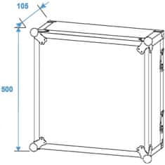 Roadinger Skříň pro zesilovač PR-2, 10HE