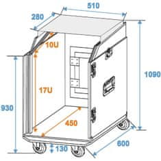 Roadinger Special kombi-case LS5, 17HE