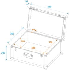 Roadinger univerzální Case Tour 52x36x29cm, černý