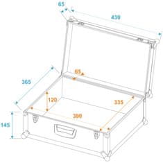 Roadinger univerzální Case Pick s přepážkami 42x36x18cm