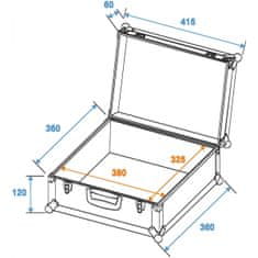 Omnitronic Univerzální case FOAM, GR-3 černý