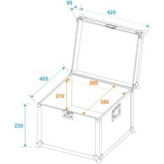 Roadinger univerzální Transport Case 40x40x30cm