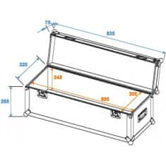 Roadinger Univerzální Case Profi 80x30x30cm