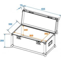 Roadinger Univerzální Case Profi 60x30x30cm