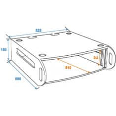 Roadinger Rackový modul 19“/4HE, 3U