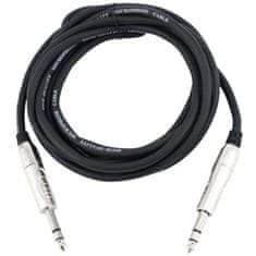 Omnitronic kabel Jack 6,3 mm stereo/Jack 6,3 mm stereo, 3m