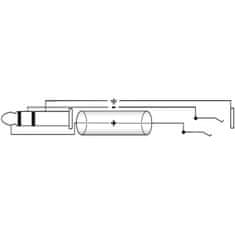 Omnitronic Kabel KV-30 2x Jack 3,5 stereo, samec/samice 3 m