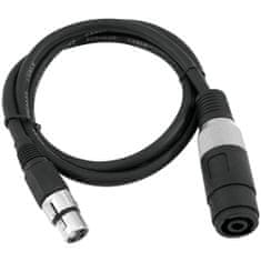 Omnitronic Adaptační kabel Reproduktor(F)/XLR(F) 1m bk