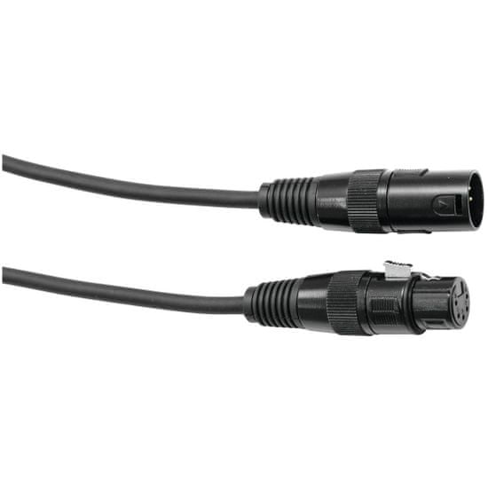 Eurolite DMX kabel XLR 5pin, 5m dléka, černý